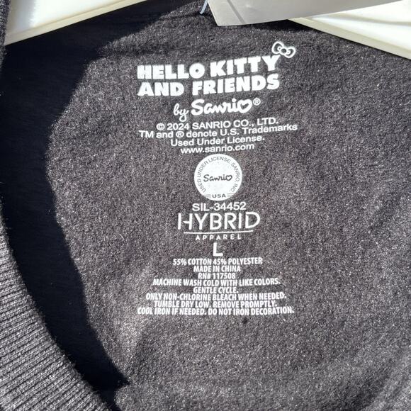 Hello Kitty Halloween Sanrio Adult Long Sleeve Crewneck Sweatshirt AOP Unisex - Picture 4 of 6